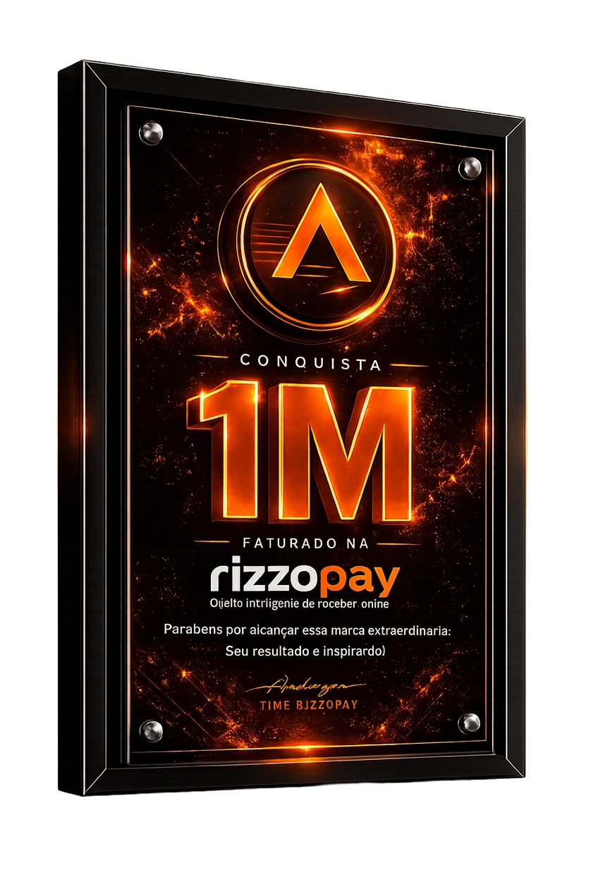 Conquista 1M faturado na rizzopay